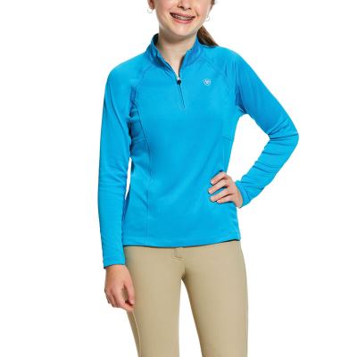 Ariat Sunstopper 2.0 - Base Layer Blauw Kinderen - 40153-739